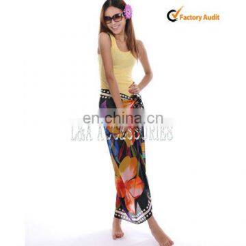 beach sarong with colorfull printing