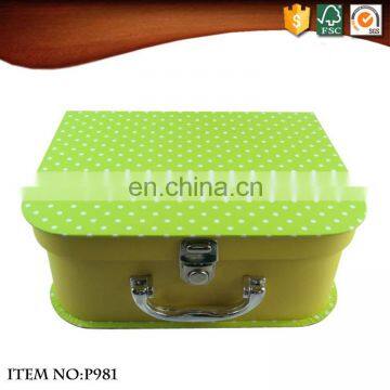 2017 Retro Suitcase Gift Box With Stripe Surface photo-6