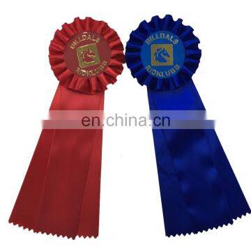 Custom award ribbon rosettes for horse meeting/competition