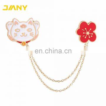 Customized Hard Enamel Chain Collar Lapel Pins