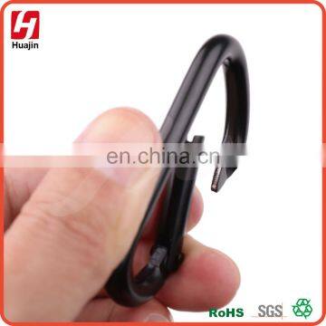 Aluminum Solid Black D Shape Carabiner,keychain IN STOCK photo-2