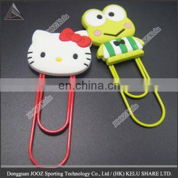 adorable hello kitty bookmark customized silicon and metal bookmark school supplies