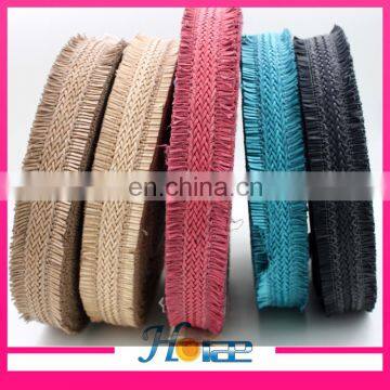 Latest design 4.4cm width knitted cord for decoration piping webbing piping cord for shoe