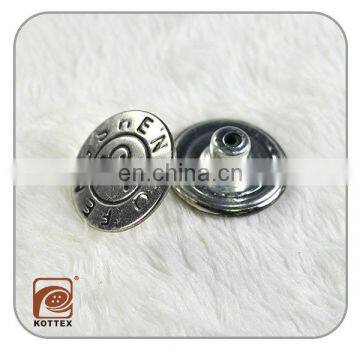 Press metal snap buttons for leather,button factory