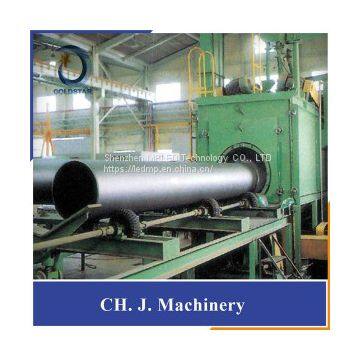 Steel pipe external shot blasting machine