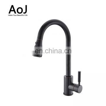 High Quality Chrome Plated Single Handle Contemporary Kitchen Faucet Pull Out Mixer Water Tap photo-6
