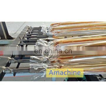 Fully automatic vacuum press wood grain heat transferring machine for aluminium profile