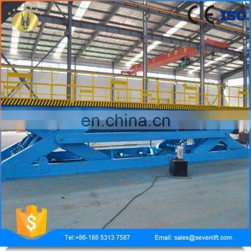 7LSJG Shandong SevenLift Scissor Structure Hydraulic Warehouse Use Manual Freight Lift Elevator