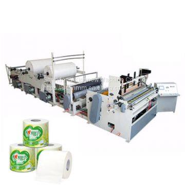 1880 toilet paper rewinding machine with engineers available to service machinery overseas