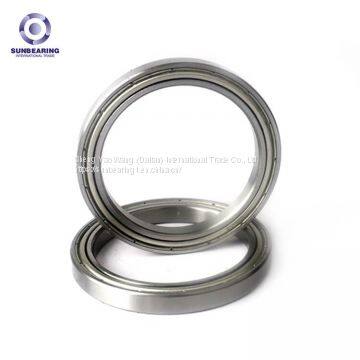 SUNBEARING 16009 Silver 45*75*10mm Chrome Steel GCR15 Deep Groove Ball Bearing