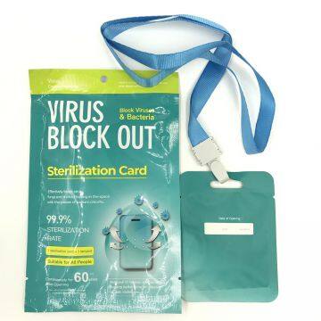 Disinfection Sterilization Lanyard Protection Card Deodorant Sterilize Card