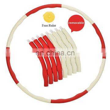 1Kg Fitness Exercise 8 Segment Detachable Hula Circle Tubing With Custom Logo