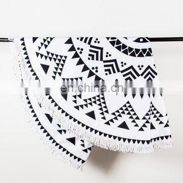 Factory Price Promotional Digital Printed Custom Logo Sublimation 80% Polyester 20% Polyamide Microfiber Beach Towel photo-4