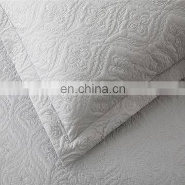 Lightweight 3 Pcs Full Size Solid Color Polyester Quilt Bedspread Set photo-5