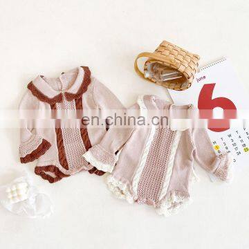 Knitted Baby Romper Newborn Baby Clothes Autumn Girls Jumpsuit Winter Baby Sweater Girl Jumpsuit Infant Romper Overall