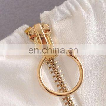 TWOTWINSTYLE Hollow Out Women's Shirt Square Collar Lantern Sleeve Tunic Lace Up Bow Fashion photo-6