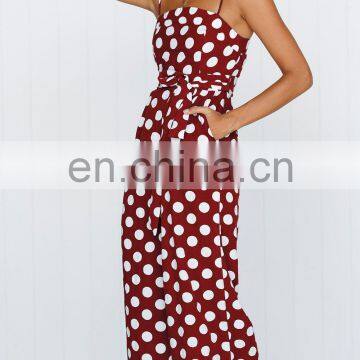 New Arrival Ladies One Piece Dot Printing Jumpsuit and Adult One Piece Jumpsuit photo-6