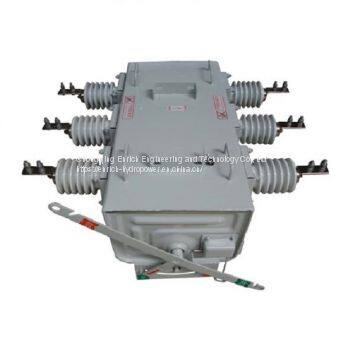 Indoor Outdoor AC High-Voltage Motorized Operation Pole Mounted Sf6 Gas Insulated Load Break Switch LBS Lbs With Controller and Module Rubber Bushing Rmu Use photo-2