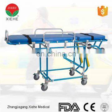 Folding automatic loading ambulance stretcher for rescue