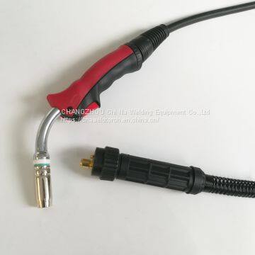 CE Certification High Quality Euro Central Adaptor Automatic MIG 25AK Red Handle Welding Torch 3M/4M/5M photo-2