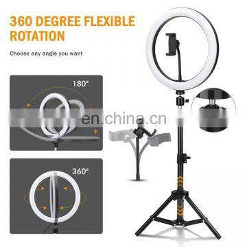Customed Logo Wholesale 10 Inch Live Video Shoot Broadcast Photograph Beauty Led Selfie Ring Light With Tripod photo-4
