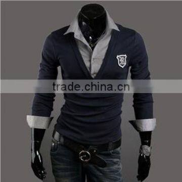 2015 man clothes 100% cotton knitted nice sweaters for men