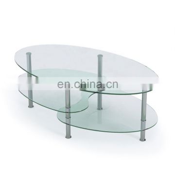 high quality dining table clear round tempered glass table top