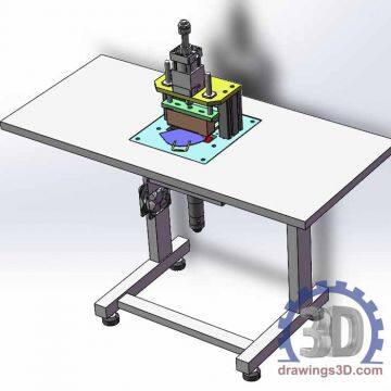 Medical Face Mask Making Machine Drawing photo-3