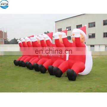 2019 new hot sale workshop PVC giant inflatable santa claus costume christmas ballon for holiday parade NB006-6