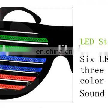 Plastic Light Up Sound Sensitive Glasses With Custom Color photo-5