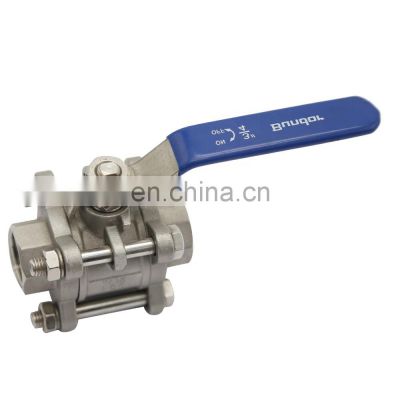 Bundor Stainless Steel Female Thread Ball Valve 4 inch 100mm 3PC Ball Valve