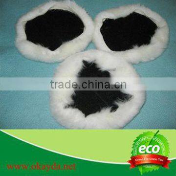 3 inch hook and loop sheep fur car polishing pad