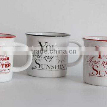 2016 high quality ceramic milk stoneware gift mug,milk mug,jumbo mug