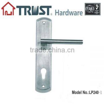 LH240-1:Solid 304SS Lever Door lock Plate