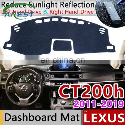 for Lexus CT200h 2011~2019 CT 200 200h F Sport Anti-Slip Mat Dashboard Cover Pad Sunshade Dashmat Carpet Accessories 2013 2014