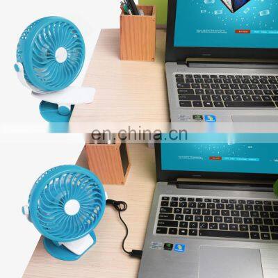 360 Degree Rotation Personal Cooling Fan Powerful Wind for Baby Stroller USB Clip Desk Fan photo-3