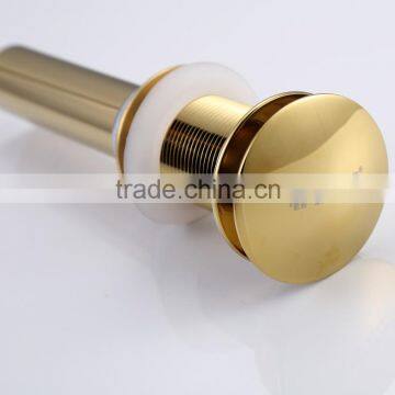 Cheap High Quality Cooper Ti-gold Bathroom Tub Drainer