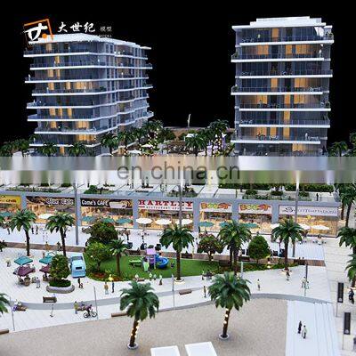 Beautiful color 3d acrylic building model 3d max model