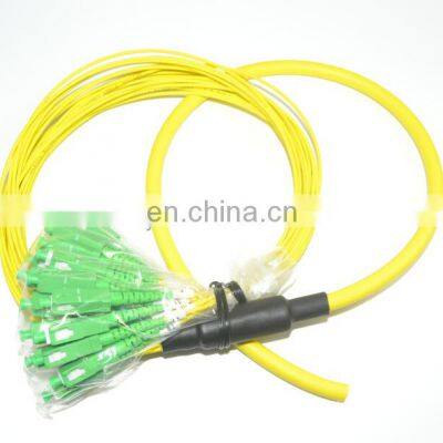 High quality 24 core SC/APC g657a2 breakout fiber optic patch cord single mode fiber optic cable