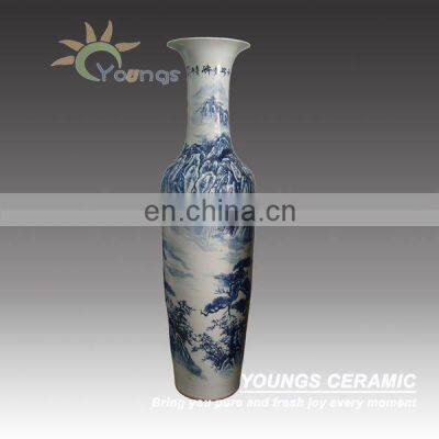 Chinese Tall Vase-Beautiful Views