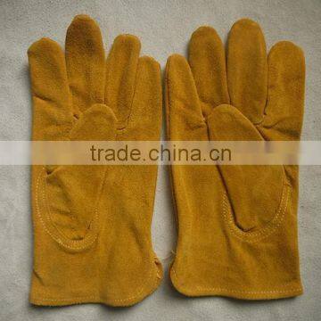 cow split leather car driving gloves for drivers