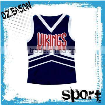 Wholesale young girls cheer uniforms ,customized lycra cheerleading crop tops