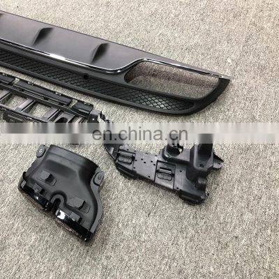 Car Bumper Exhaust Tips For Mercedes C-class W205 Modified C63 AMG Rear Lip Exhaust Pipe 2015-2018 photo-5