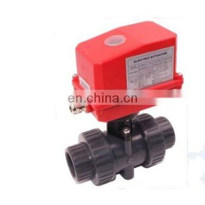 40mm pvc ball valve 2 way 32mm 40mm 50mm PVC electric Union ball valve AC220V electric 40mm pvc ball valve