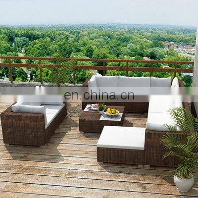 modern courtyard outdoor patio furniture rattan wicker chair sofa corner lounge sofas sets