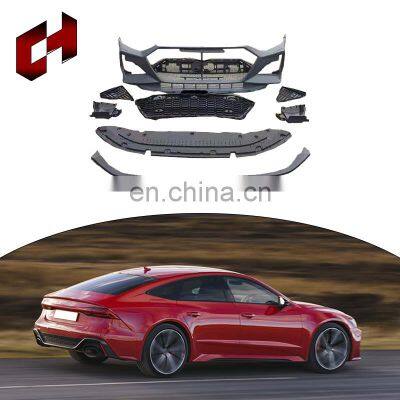 CH Assembly Svr Cover Seamless Combination Front Rear Lip Fenders Fender Vent Body Kit For Audi A7 2019-2021 To Rs7