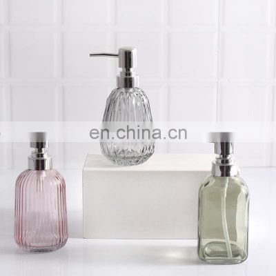 Wholesale marble design glass soap dispenser for bathroom