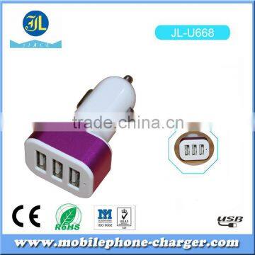 2016 Factory OEM ODM 12v Usb Charger Car Triple Usb Charger photo-6