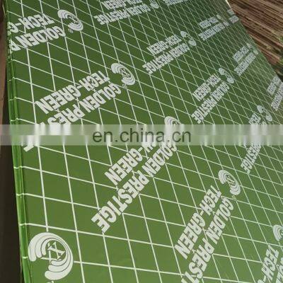 Green pp plywood marine plywood for construction 1220*2440*15mm