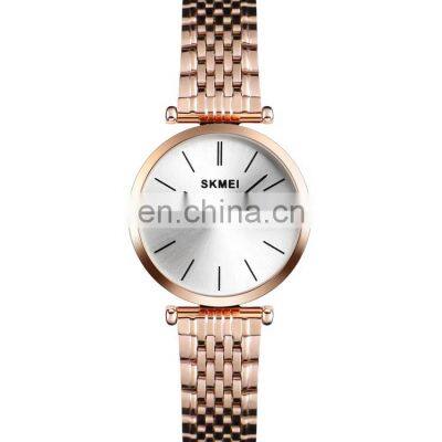 Cool watches for teenagers skmei 1458 rose gold mesh watch ladies bracelet watch